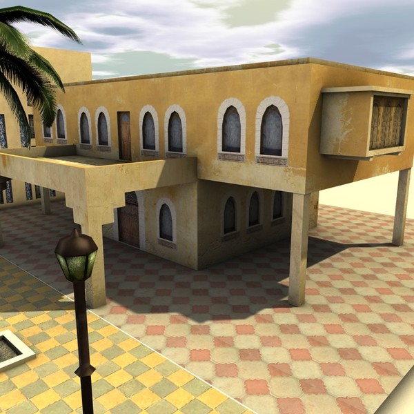 3d arab city houses - Arabstreet2 by ERLHN