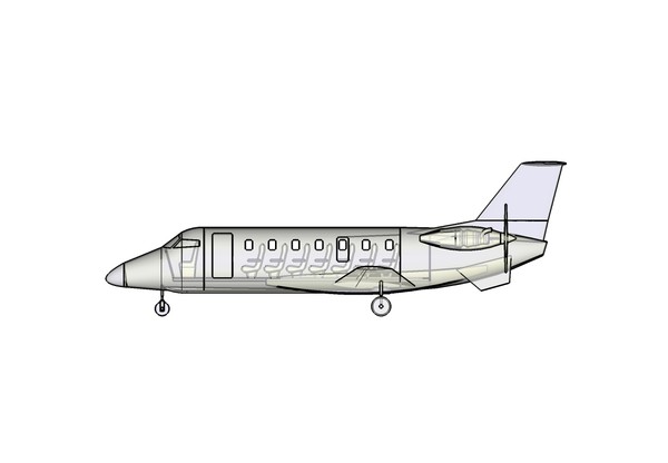 dwg india saras light aircraft - Saras Light Transport Aircraft Solid Assembly Model by RodgerSaintJohn