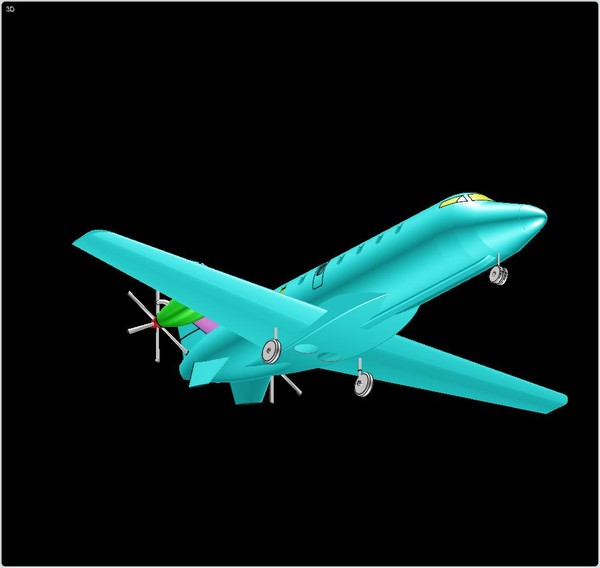 dwg india saras light aircraft - Saras Light Transport Aircraft Solid Assembly Model by RodgerSaintJohn