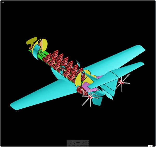 dwg india saras light aircraft - Saras Light Transport Aircraft Solid Assembly Model by RodgerSaintJohn