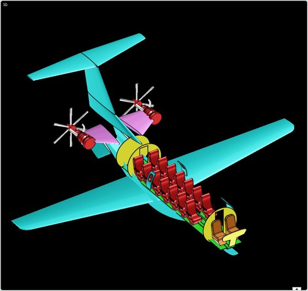 dwg india saras light aircraft - Saras Light Transport Aircraft Solid Assembly Model by RodgerSaintJohn