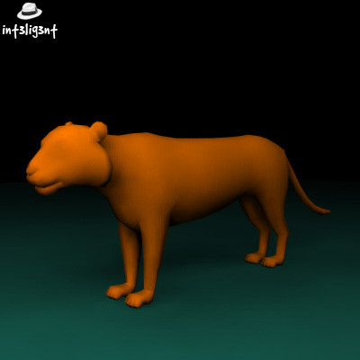 3d model tiger anatomically correct - Low Poly Tiger by Int3lig3nt