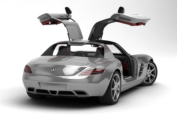 mercedes benz sls amg 3d model - Mercedes Benz SLS AMG... by anasyakoub