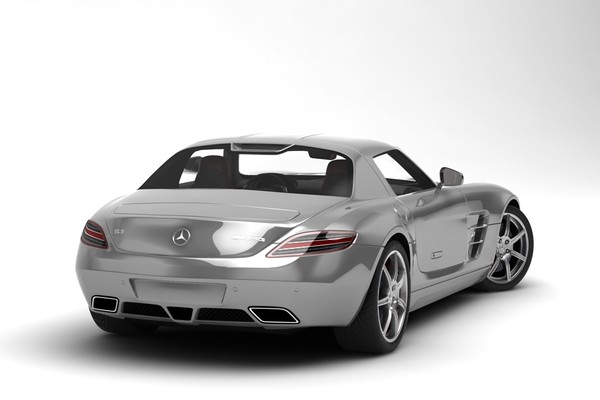 mercedes benz sls amg 3d model - Mercedes Benz SLS AMG... by anasyakoub