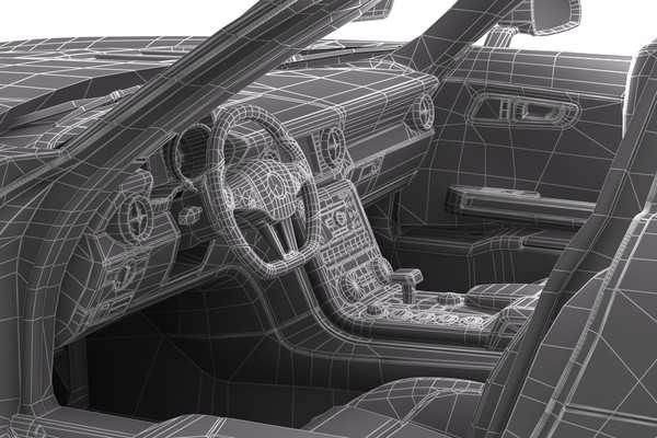 mercedes benz sls amg 3d model - Mercedes Benz SLS AMG... by anasyakoub