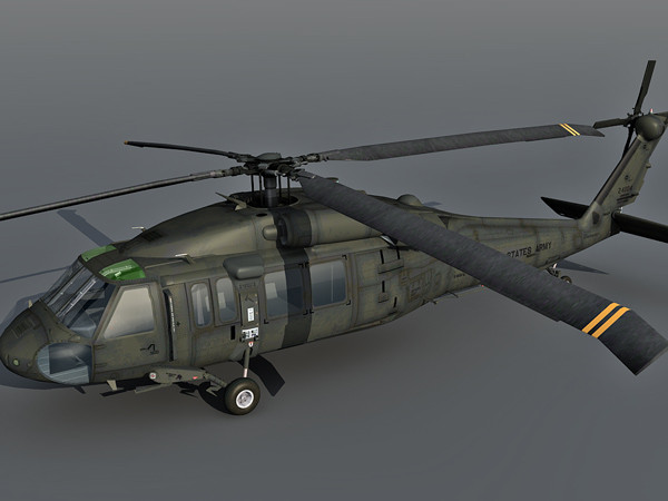 uh60 blackhawk 3d max - UH60 Blackhawk 3d model by Eric.Levi