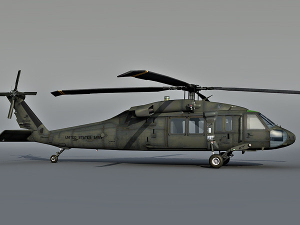 uh60 blackhawk 3d max - UH60 Blackhawk 3d model by Eric.Levi