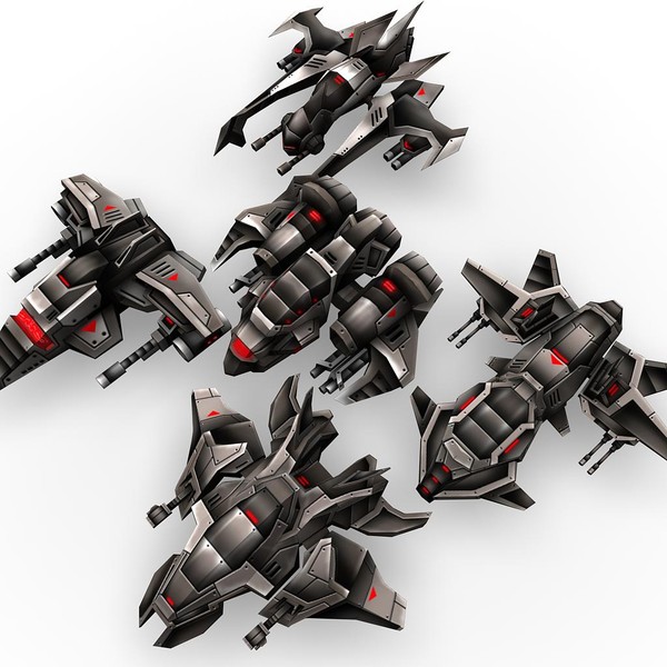 5 light drones 3d model - 5_light_drones.rar by Angryfly