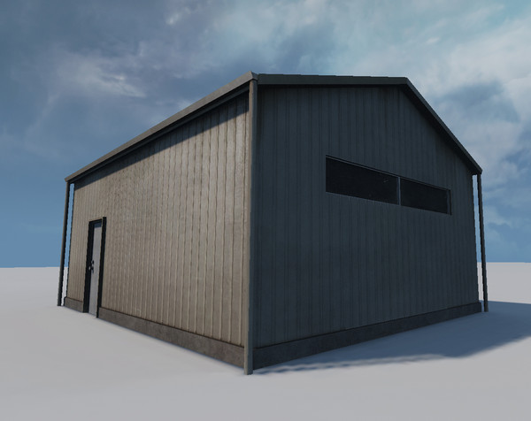 warehouse udk 3d model - Storage Warehouse by Luchador