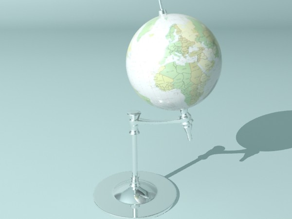 globe scene 3d model - Globe by christiano247