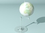 globe scene 3d model
