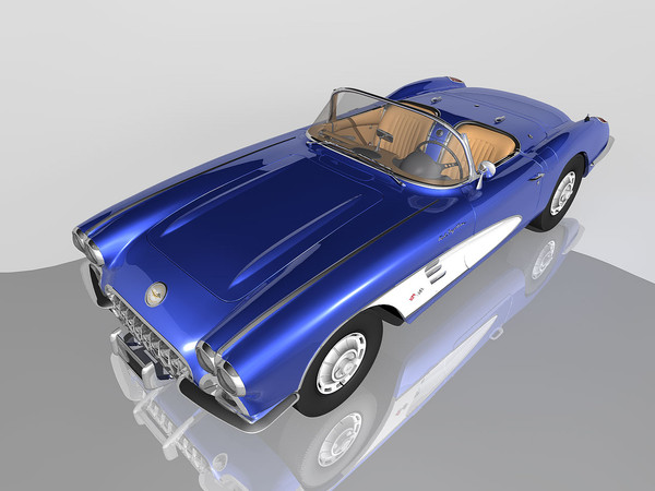 chevrolet corvette c1 1960 max - Chevrolet Corvette C1 (1960) by TiRex3D