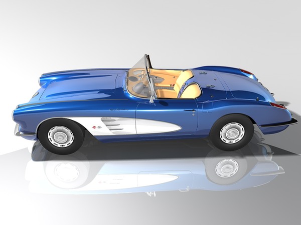 chevrolet corvette c1 1960 max - Chevrolet Corvette C1 (1960) by TiRex3D