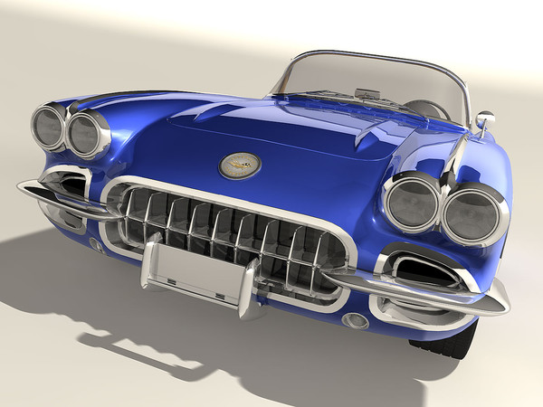 chevrolet corvette c1 1960 max - Chevrolet Corvette C1 (1960) by TiRex3D