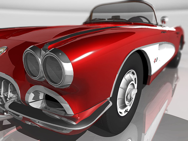 chevrolet corvette c1 1960 max - Chevrolet Corvette C1 (1960) by TiRex3D