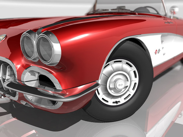 chevrolet corvette c1 1960 max - Chevrolet Corvette C1 (1960) by TiRex3D