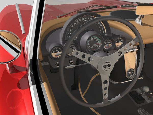 chevrolet corvette c1 1960 max - Chevrolet Corvette C1 (1960) by TiRex3D