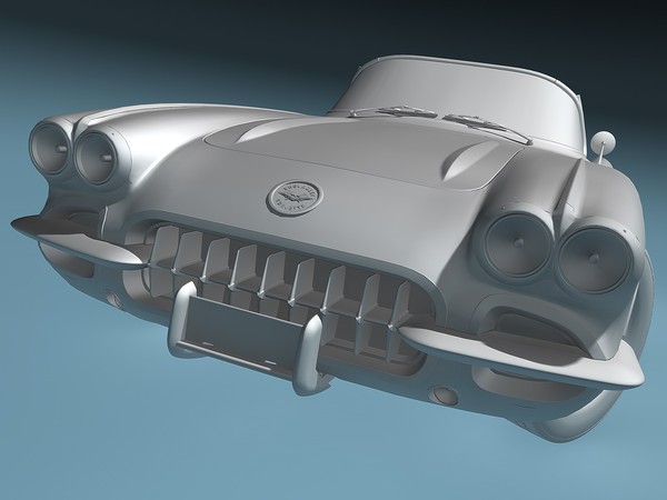 chevrolet corvette c1 1960 max - Chevrolet Corvette C1 (1960) by TiRex3D