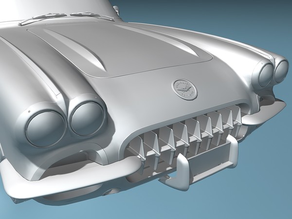 chevrolet corvette c1 1960 max - Chevrolet Corvette C1 (1960) by TiRex3D