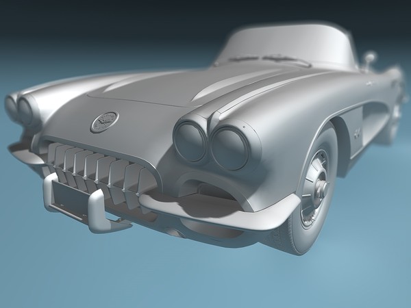 chevrolet corvette c1 1960 max - Chevrolet Corvette C1 (1960) by TiRex3D