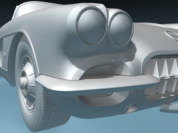 chevrolet corvette c1 1960 max - Chevrolet Corvette C1 (1960) by TiRex3D