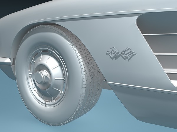 chevrolet corvette c1 1960 max - Chevrolet Corvette C1 (1960) by TiRex3D