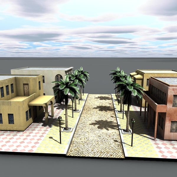 3d arab city model - Arabstreet4 by ERLHN
