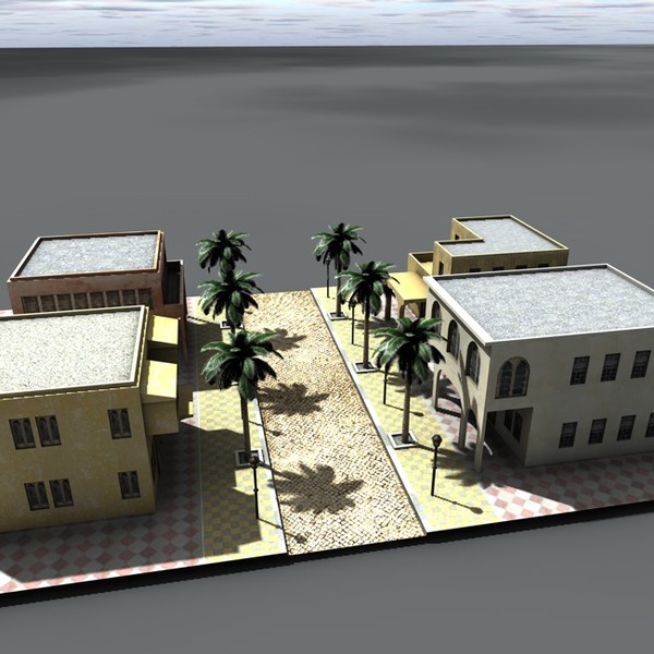 3d arab city model - Arabstreet4 by ERLHN