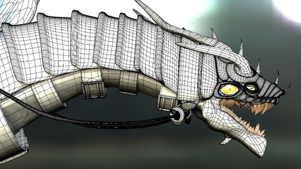 battle dragon 3d model - Dragon by Bryan Labarrere