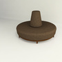 seating waiting 3d model