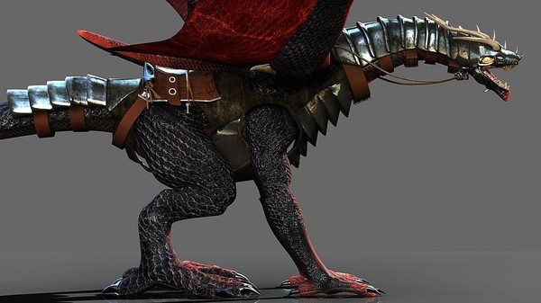 battle dragon 3d model - Dragon by Bryan Labarrere