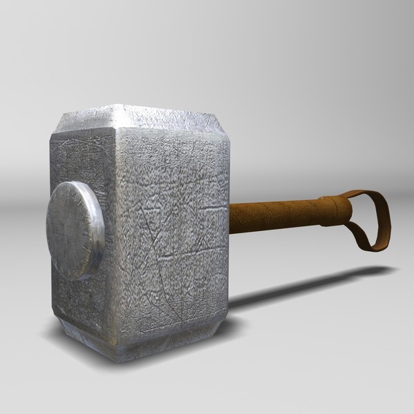 hammer thor 3d max - Hammer of Thor by Poliovale