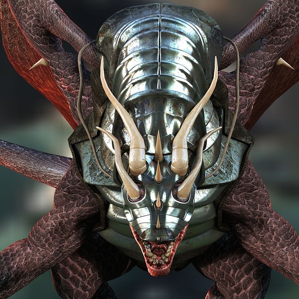 battle dragon 3d model - Dragon by Bryan Labarrere