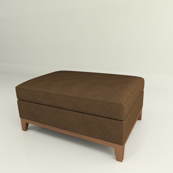 ottoman footrest 3d model - Ottoman by TheToastMaster