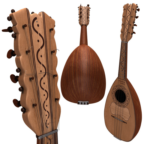3d obj folk mandolino - Mandolino by gabrielegiglio