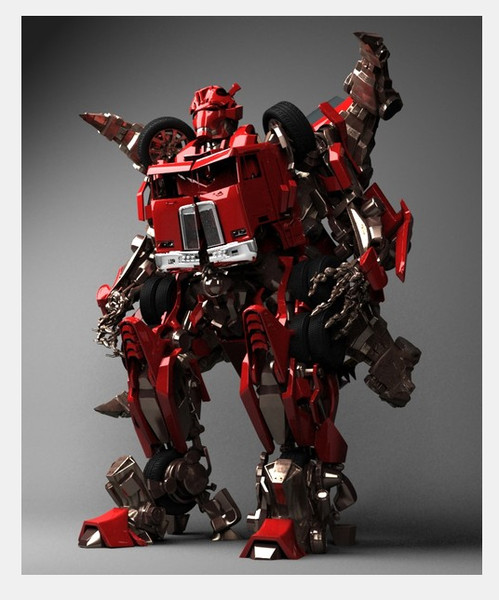 3d robot optimus prime - Robot Collection by dentonvanzan