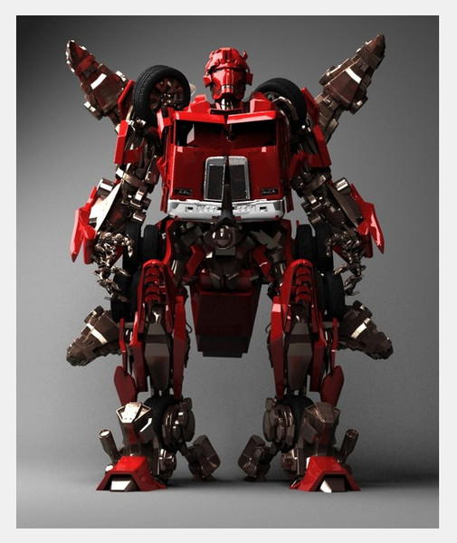 3d robot optimus prime - Robot Collection by dentonvanzan