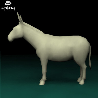 3dsmax donkey anatomically correct - Low Poly Donkey by Int3lig3nt