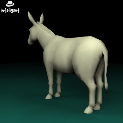 3dsmax donkey anatomically correct - Low Poly Donkey by Int3lig3nt