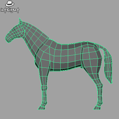 3d model horse anatomically correct - Low Poly Horse by Int3lig3nt