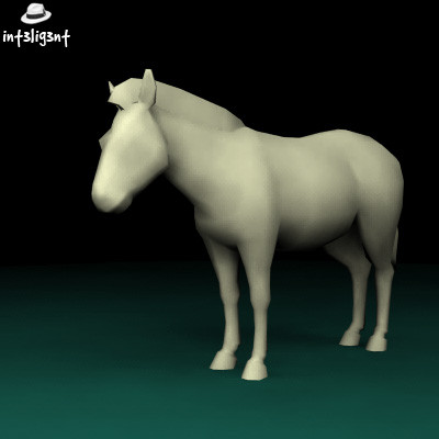 zebra anatomically correct obj - Low Poly Zebra by Int3lig3nt