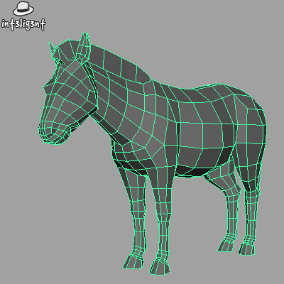 zebra anatomically correct obj - Low Poly Zebra by Int3lig3nt