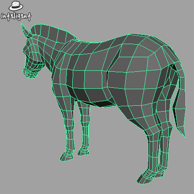 zebra anatomically correct obj - Low Poly Zebra by Int3lig3nt