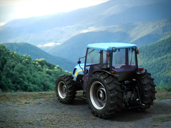 3d new holland t4050 - New Holland T4050 tractor by RTEwork