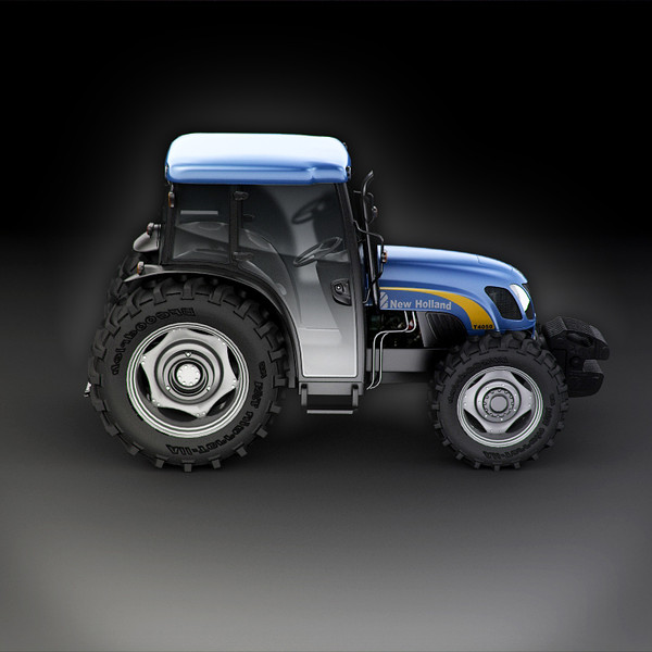 3d new holland t4050 - New Holland T4050 tractor by RTEwork