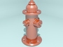 hydrant city street 3d model
