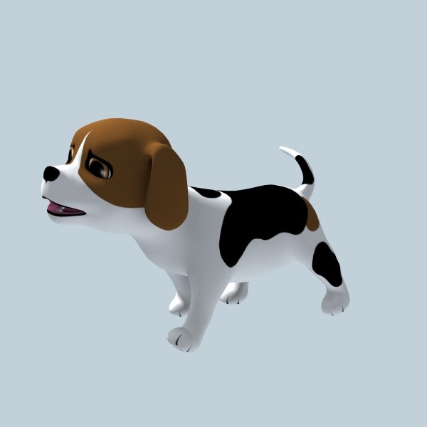 3d cartoon doggy - Rigged Cartoon Doggy 01... by Denys Almaral