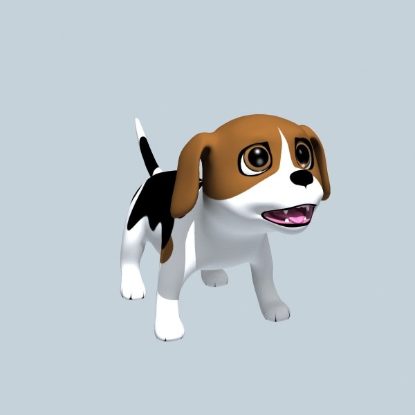 3d cartoon doggy - Rigged Cartoon Doggy 01... by Denys Almaral