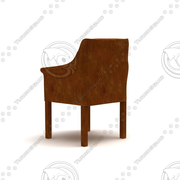 realized 2009 luxology 3d max - leather armchair by AkSdev