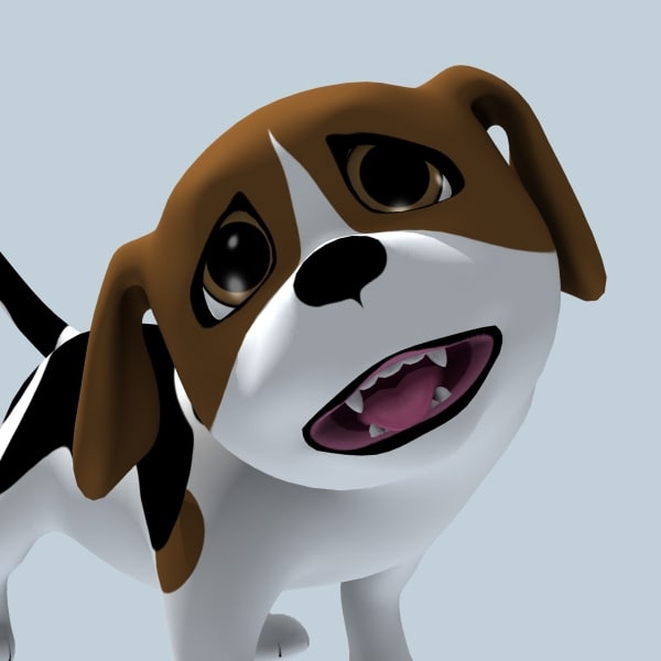 3d cartoon doggy - Rigged Cartoon Doggy 01... by Denys Almaral
